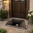 thumbnail image 4 of 3D Halloween Doormat, 31.5"×19.7" Optical Illusion Skeleton Hands Skull Floor Mat, Spooky Front Door Entrance Decor, Haunted House Prop & Fall Decor, 4 of 9