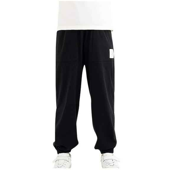 Girls' Leggings Toddler Kids Summer Pants Full Length Pants Children Sports Pants Boys Quick Drying Pants Children Thin Pants Wearing Lantern Pants Outside Black 8 Years