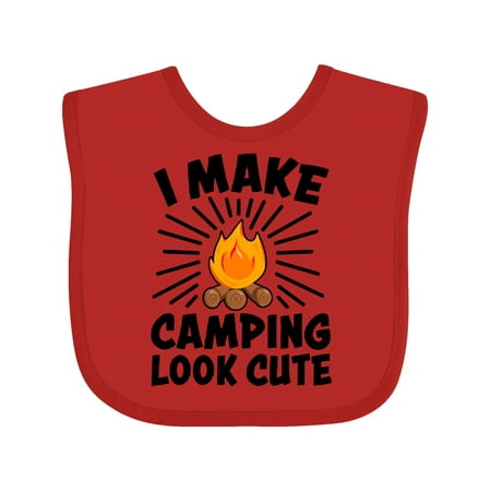 

Inktastic I make camping look cute Gift Baby Boy or Baby Girl Bib
