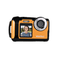 thumbnail image 1 of Vivitar 48MP Waterproof Digital Camera with 4K Video, Dual Screens, Front Selfie Screen, Built-In Memory & microSD Card Slot, Yellow, 1 of 5