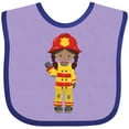 thumbnail image 3 of Inktastic African American Girl, Girl Fireman, Firefighter Girls Baby Bib, 3 of 4