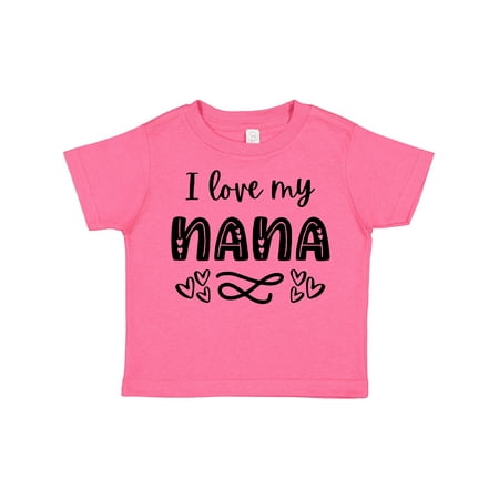 

Inktastic I Love My Nana with Hearts Gift Toddler Boy or Toddler Girl T-Shirt