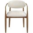thumbnail image 5 of Meridian Furniture Riccio Beige Performance Fabric Dining Arm Chair (Set of 2), 5 of 10