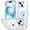 B-Clear Blue, variant on General for iPhone 14 Pro Case, Compatible with MagSafe, Built-in Stash Stand Clear Phone Case for iPhone 14 Pro, Military-Grade Protection, Magnetic Phone Case, Classic Series,Clear