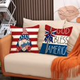thumbnail image 3 of Juego de fundas de almohada Patriotic American Gnome de poliéster x4, 3 of 3
