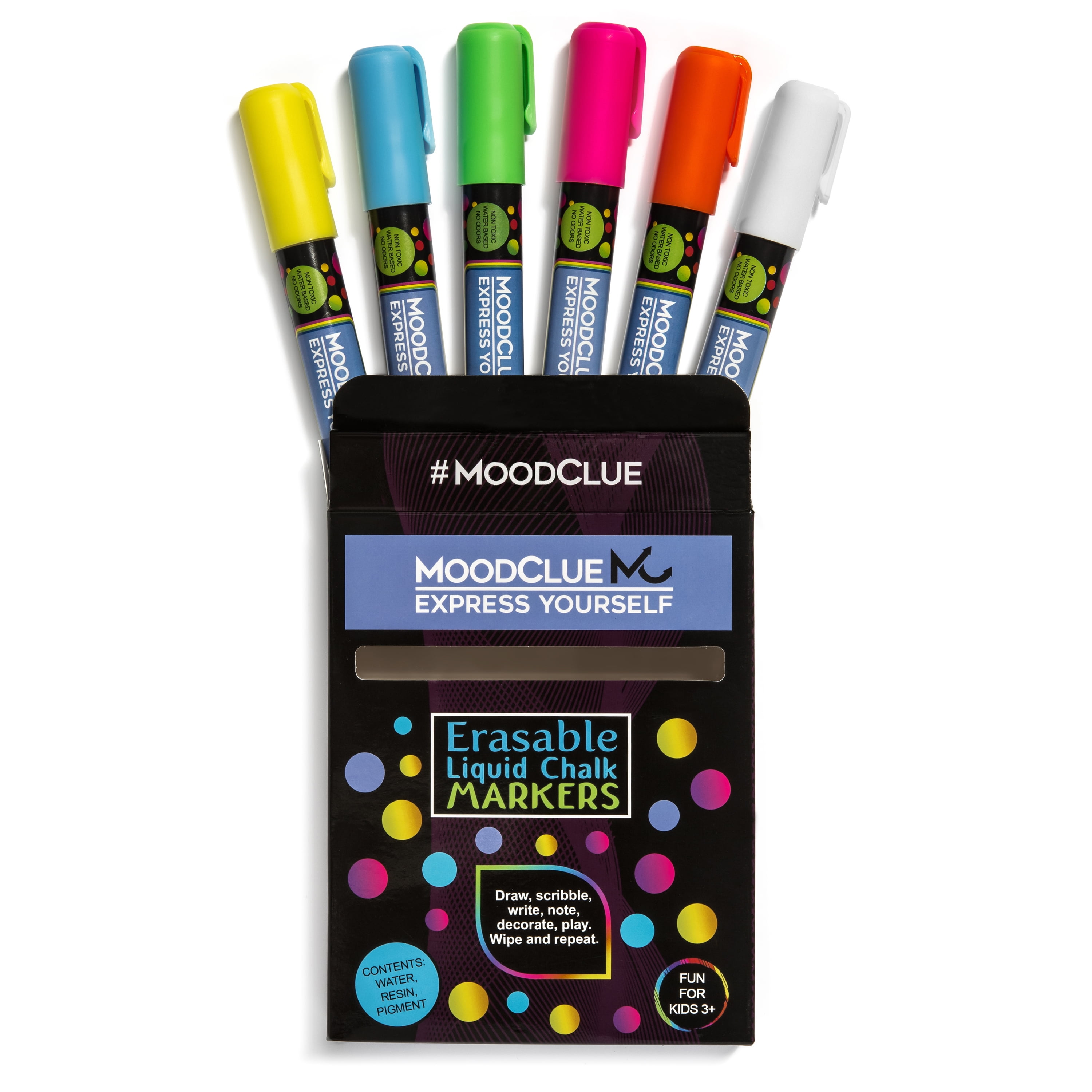 MoodClue - White Liquid Chalk Marker - Set of 4 – EcoFriendlyCrafts