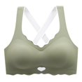 thumbnail image 4 of Everyday Bras for Women Sports Bras for Women Non Removable Pads Running Sports Bras Low Support Sports Bras for Women Sports Bras Women Womens Bras Comfortable Support Running Bras for Green 6XL, 4 of 4