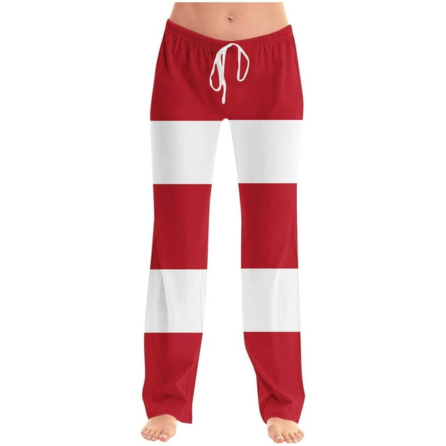 zbxnLI Women Straight Leg Sweatpants Lightweight Color Block Sweatpants Loose Elastic Waist Drawstring Trousers