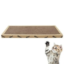 SharkTRUE Scratching Pad, Long-Lasting Double-Sided Scratchers, Scratcher Accessories For Indoor cove Cats Cardboard