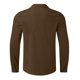 thumbnail image 3 of Ceisia Men's Relaxed Fit Linen Blend Stand Collar Shirt, Solid Color Long Sleeve Casual Button-Up Top Gifts, 3 of 6