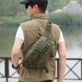 thumbnail image 5 of Travel Sports Bags Fishing Chest Bag Outdoor Fishing Scratchproof Bag Splashproof Waist Bag Waist Pack Portable Khaki, 5 of 5