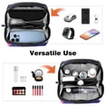 thumbnail image 6 of Skull Charger Organizer Hard Drive Bag Cable Cord Organizer Small Storage Pouch Oxford Fabric Waterproof Electronic Digital Accessories Travel Case 5.9x9.44x3.14 in., 6 of 6