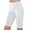White, variant on Feancey Biker Yoga Shorts for Women Knee Length High Waisted Gym Shorts Plus Size Casual Running Athletic Shorts Buttery Soft Leggings Gray M