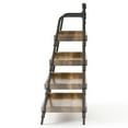thumbnail image 3 of Furniture of America Kernel Industrial Metal 4-Shelf Bookcase in Sand Black, 3 of 6