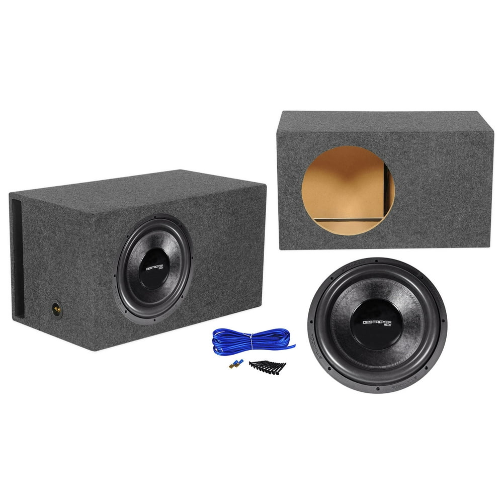 Rockville Destroyer 15D1 15" Competition Car Subwoofer + Ported