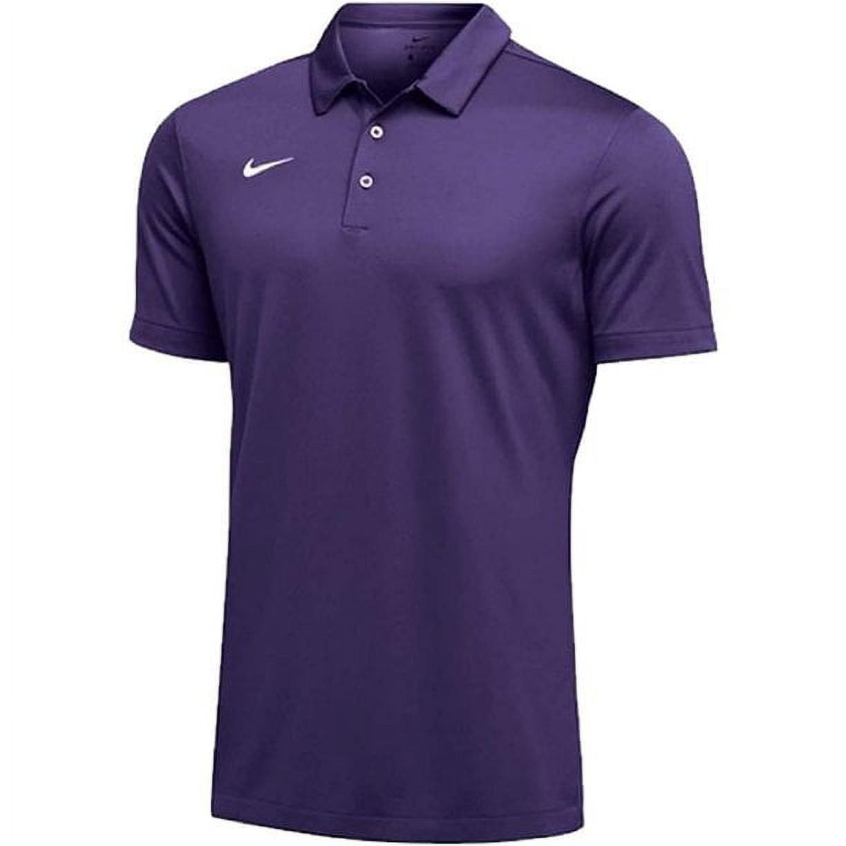 Nike Mens Dri FIT Short Sleeve Polo Shirt Purple Walmart