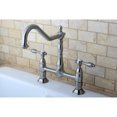 thumbnail image 2 of Kingston Brass KS1178TAL Tudor Bridge Kitchen Faucet, Brushed Nickel, 2 of 5