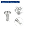 thumbnail image 4 of Uxcell 6 x 3/8 Pouces Vis Auto-Perçantes, Lot de 50 Vis Phillips pour Tête de Poêle, 4 of 5