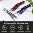 thumbnail image 6 of NICKSUN Mens Bikers Bracelet Stainless Steel Motorcycle Bike Chain Bracelets 8.4 Inch, 6 of 6