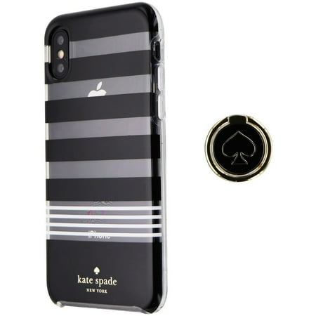 Kate Spade Hardshell Case and Ring Stand for iPhone XS and X -  Clear/Black/White (Used) | Walmart Canada