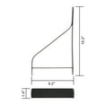 Hyper Tough 6Inch Black Metal Ribbon Shelf Bracket, Model 8134