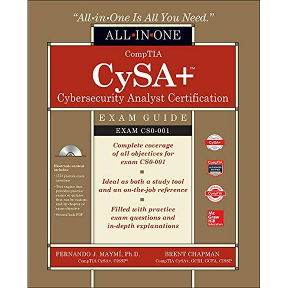 Pre-Owned Comptia Cysa  Cybersecurity Analyst Certification All-In-One Exam Guide (Exam Cs0-001) [With Electronic Content] (Paperback) 126001181X 9781260011814