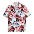thumbnail image 2 of Funny Floral Tropical Flamingo Bigfoot Hawaiian Shirt For Men Big Foot Mens Hawaiian Shirts Short Sleeve Button Down Shirt, 2 of 7