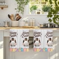 thumbnail image 4 of Grey Easter Kitchen Towels Set of 4, Spring Cartoon Bunny Colorful Eggs Wood Grain Absorbent Dish Towels for Kitchen, Microfiber Hand Towel, Quick Drying Tea Towel for Cleaning Decorative Dishcloths, 4 of 7