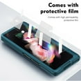thumbnail image 2 of Dteck Case for Samsung Galaxy Z Fold5,Magnetic Hinge Protection Case Shockproof Hard PC Kickstand with Front Screen Protector Armor Cover for Galaxy Z Fold5,Green, 2 of 7