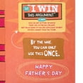thumbnail image 3 of American Greetings Funny Father's Day Card for Husband, Bold Typography Design, Includes Envelope, 3 of 6