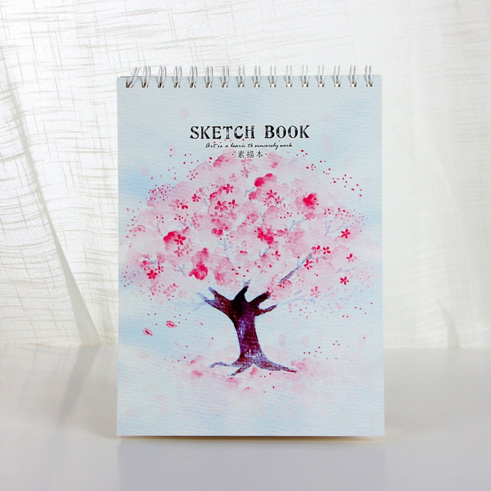 Cute idea sketch A4 watercolor painting sketch book large students 16k coil  blank hand-painted drawing book