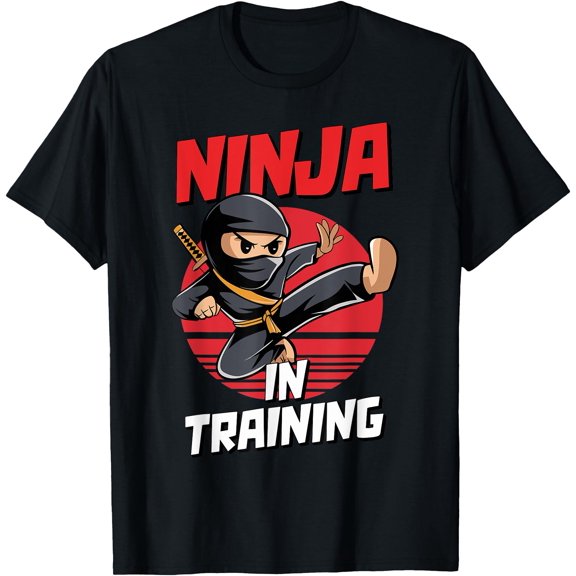 Ninja In Training Costume Party Warrior Boys Girls Kids T-Shirt, Unisex T-Shirt