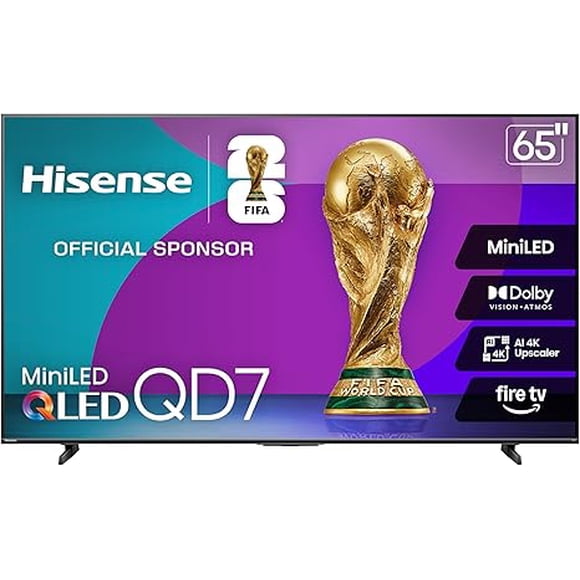 Hisense 65-Inch Class QD7 Mini-LED 4K UHD Smart Fire TV
