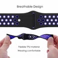 thumbnail image 3 of FIEWESEY 22mm Soft Silicone Sport Strap Compatible with Garmin Vivoactive 4 ,Garmin Darth Vader,First Avenger,Venu 2 Replacement Band for Garmin Samsung Watch Accessories Men Women(Blue), 3 of 5