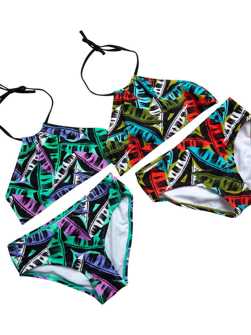 L A Hearts NWT Womens Swim Bikini Top Multi Color Size Large Top Sale Clothing