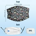 thumbnail image 3 of Cute Japanese Chin Dog Graphic Printed Cloth Face Masks Reusable Washable Adjustable for Child (10 PCS), 3 of 5