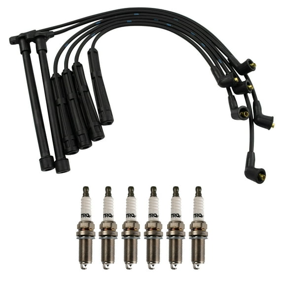 TRQ Ignition Kit Spark Plug & Wire Set For Nissan Frontier Xterra V6 3.3L TKA01291