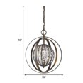 thumbnail image 3 of Olivia 1-Light Oil-Rubbed Bronze Crystal Globe Pendant, 3 of 6