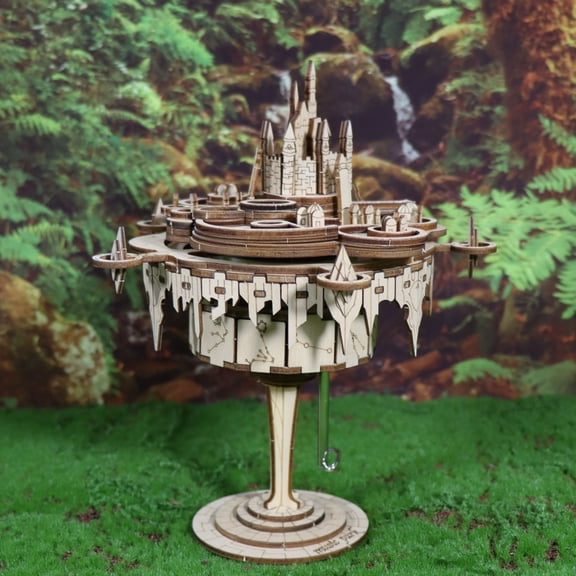 3D Wooden Puzzles Music Box kits You are My Sunshine Castle Building Model DIY Crafts Birthday Gift for Women