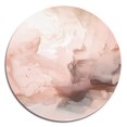 thumbnail image 2 of Designart "Delicate Marble Pink Abstract I" Abstract Metal Round Wall Art Prints, 2 of 5