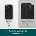 thumbnail image 4 of Mous - Case for iPhone 14 - Speckled Black Fabric - Limitless 5.0 - Protective iPhone 14 Case MagSafe Compatible - Shockproof Phone Cover, 4 of 5