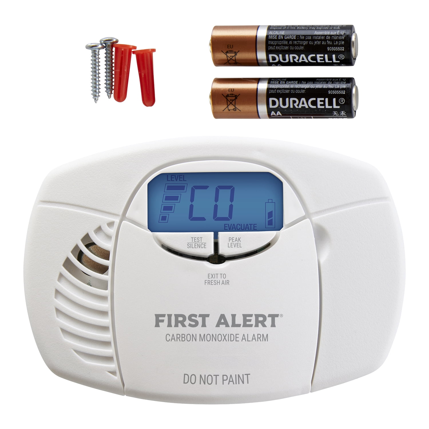 First Alert CO3-B01D-T Battery-Operated Carbon Monoxide Alarm with Digital Display
