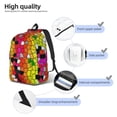 thumbnail image 3 of Rocae Colorful Tie Dye Stained Glass 1 for Durable Canvas Backpack Leisure Large Bag Travel Rucksack Multi-function Backpack Medium, 3 of 8