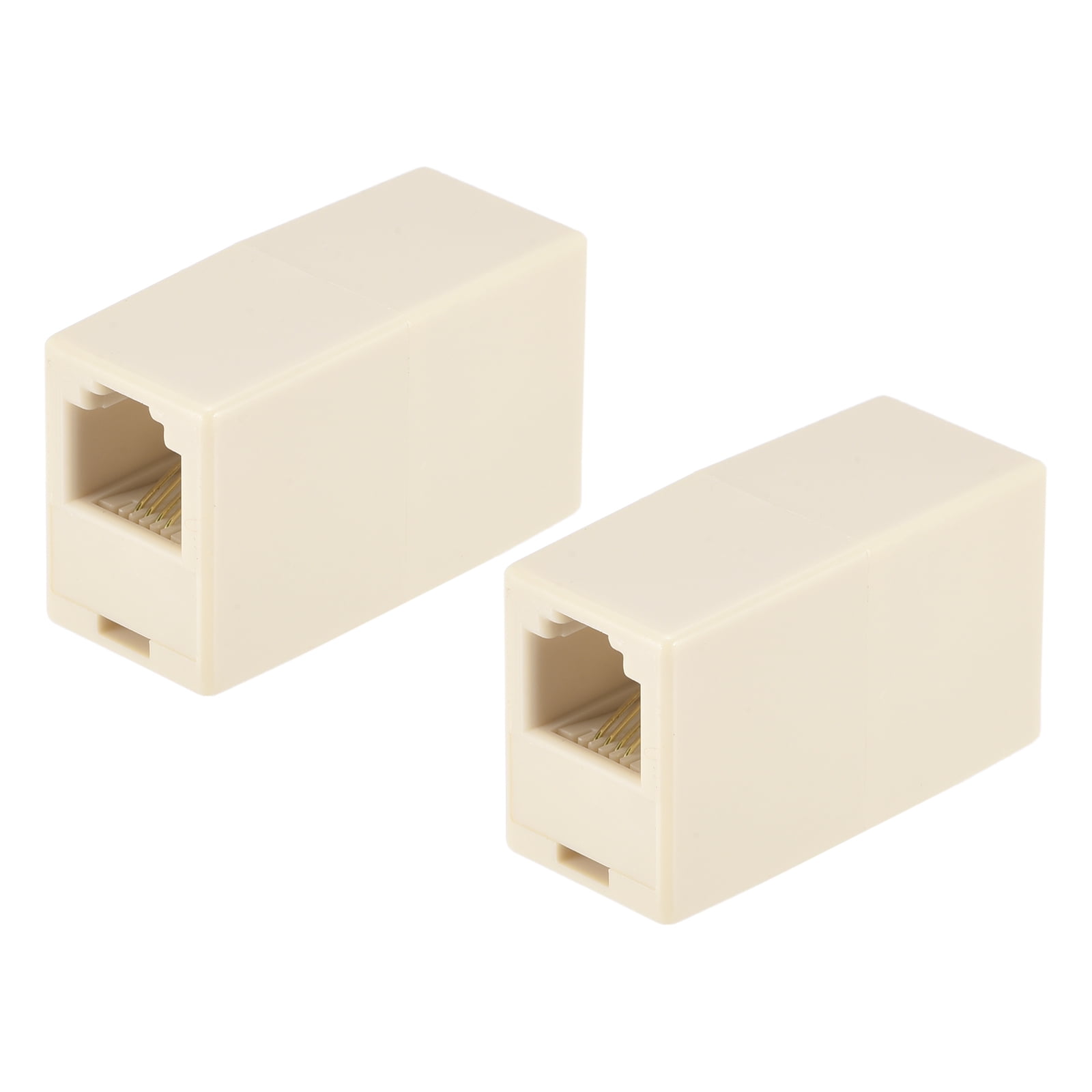 Uxcell Phone Jack Splitter 6P4C Male to Female Way Socket Adapter