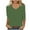 Army Green, variant on LYXSSBYX 3/4 Length Sleeve Womens Tops Women's Fashion Solid Tees Casual Crewneck 3/4 Sleeve Loose T-Shirt Ladies Tops Blouses Shirts