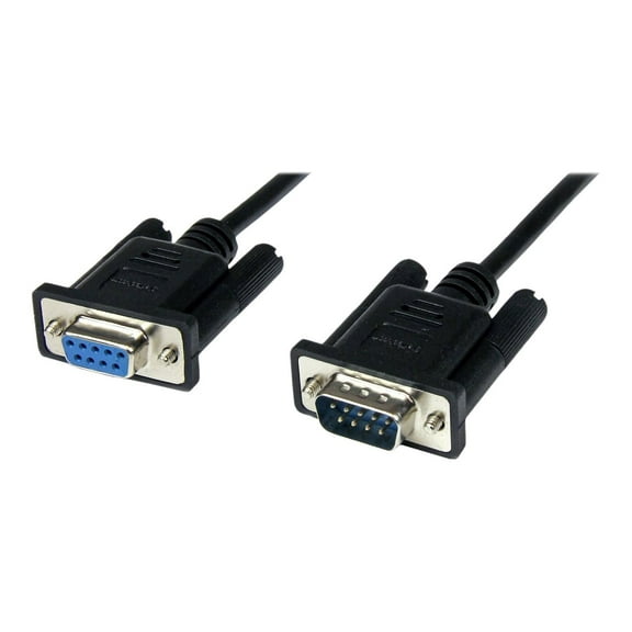 StarTech 1m Black DB9 RS232 Serial Null Modem Cable F/M SCNM9FM1MBK