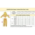 thumbnail image 6 of LOLANTA 2Pcs Girls Dance Outfits Cropped Sequin Jacket Pants Set Kids Hip Hop Dance Clothing for 90s Theme Party 4-12 Years, 6 of 6
