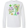 thumbnail image 3 of Inktastic Let the Good Times Roll Mardi Gras Goblet and Beads Long Sleeve T-Shirt, 3 of 5