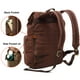 thumbnail image 3 of Mochila HuaChen Vintage Canvas con detalles en piel 20L M32, 3 of 6