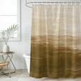 thumbnail image 6 of Polyester Fabric Brown Ombre Shower Curtain, Modern Abstract Art Ocean Oil Painting Waterproof Bathtub Curtain Bathroom Decor Set with Hooks 54 x 78 Inches, 6 of 6